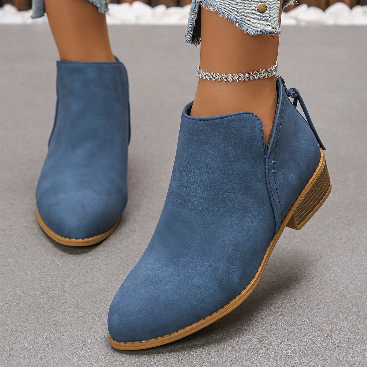 Dakota Suede Ankle Boot - ARDEN ROVE