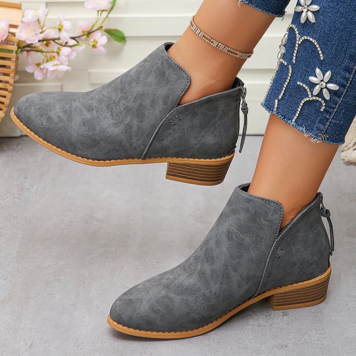 Dakota Suede Ankle Boot - ARDEN ROVE