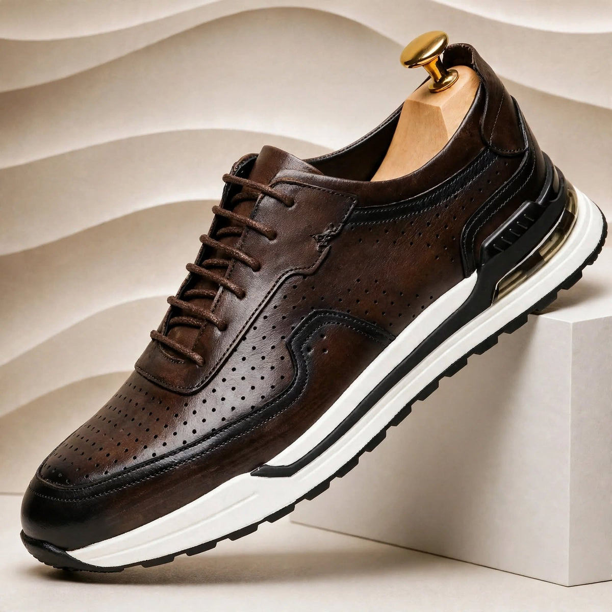 Sneakers Valencia in pelle bovina