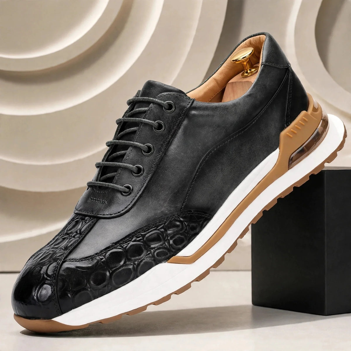 Marcello sneakers i koppeläder
