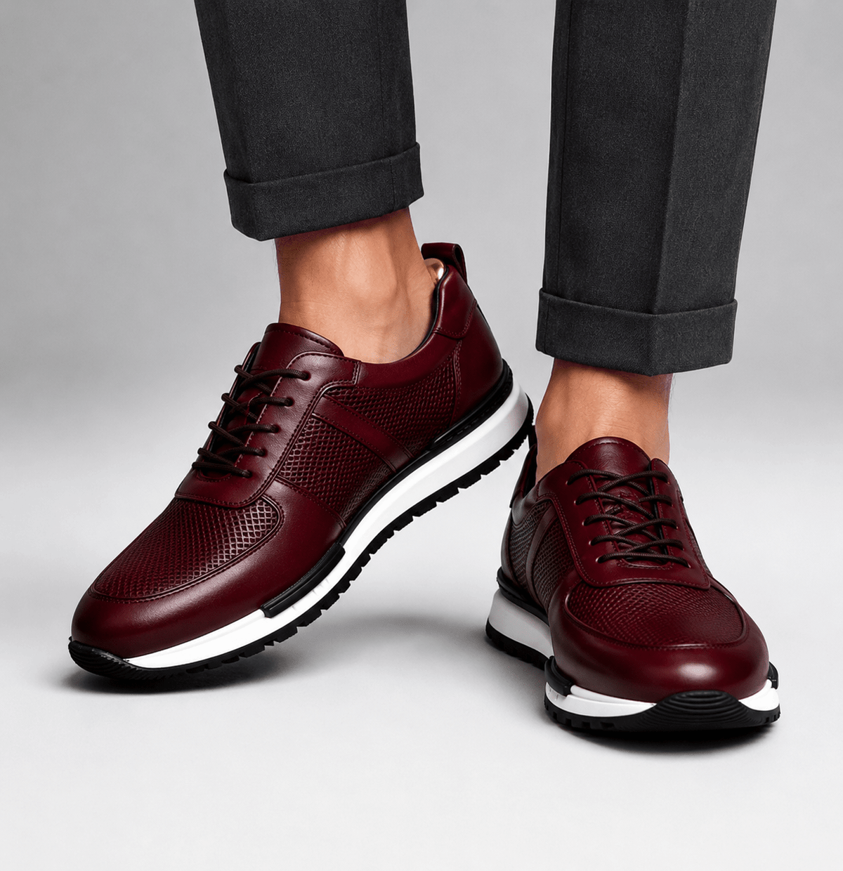 DAVID MILLER LEATHER SNEAKERS - ARDEN ROVE