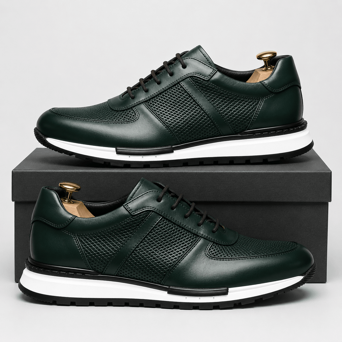 DAVID MILLER LEATHER SNEAKERS - ARDEN ROVE