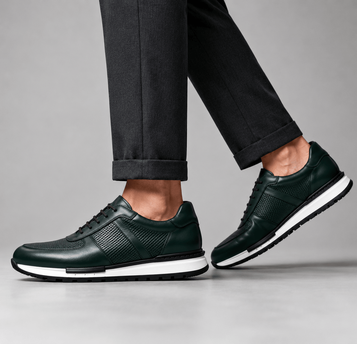 DAVID MILLER LEATHER SNEAKERS - ARDEN ROVE