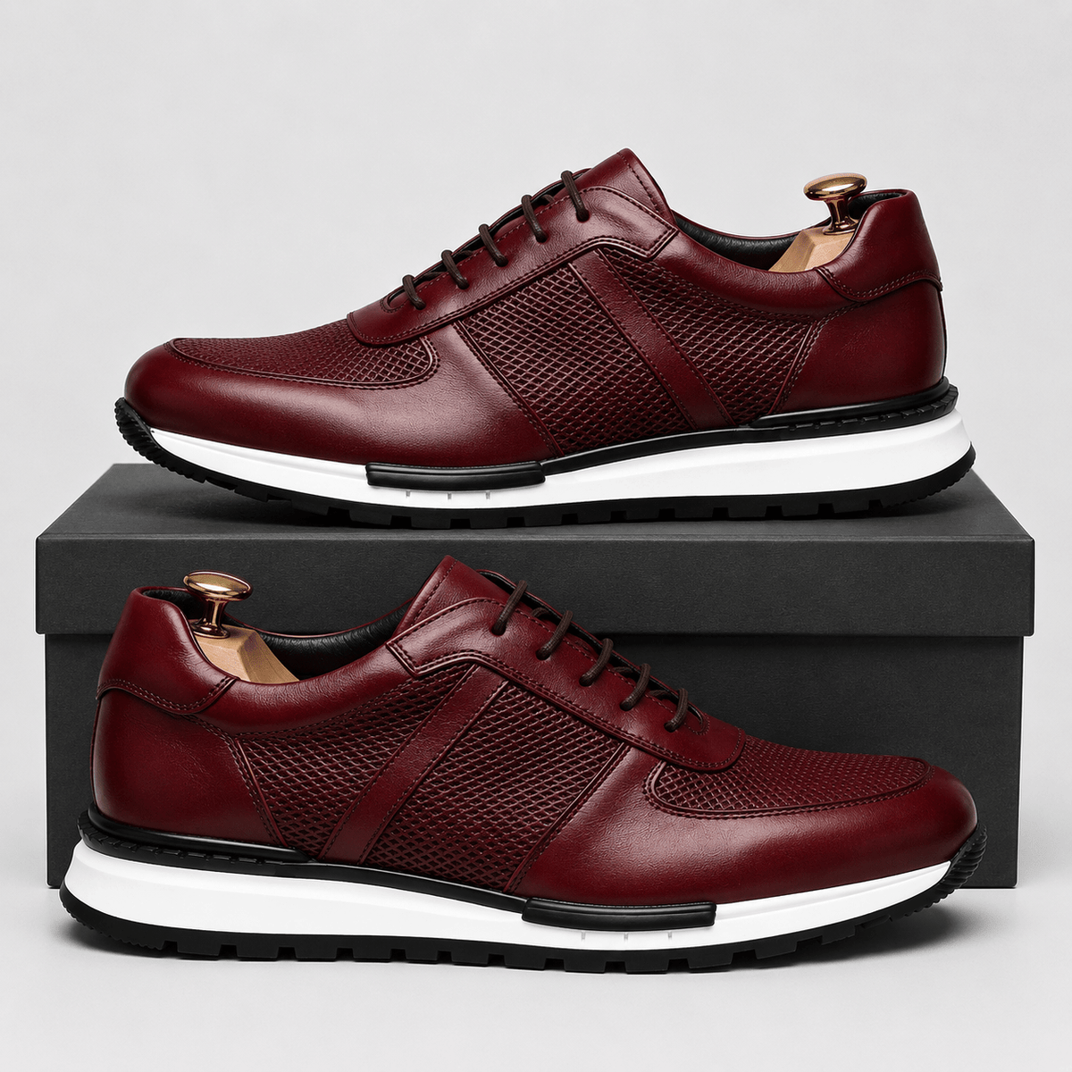 DAVID MILLER LEATHER SNEAKERS - ARDEN ROVE