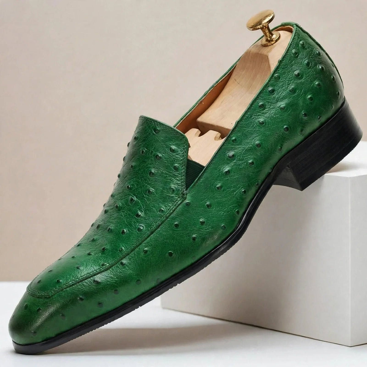 Garrett Cowhide Leather Loafers