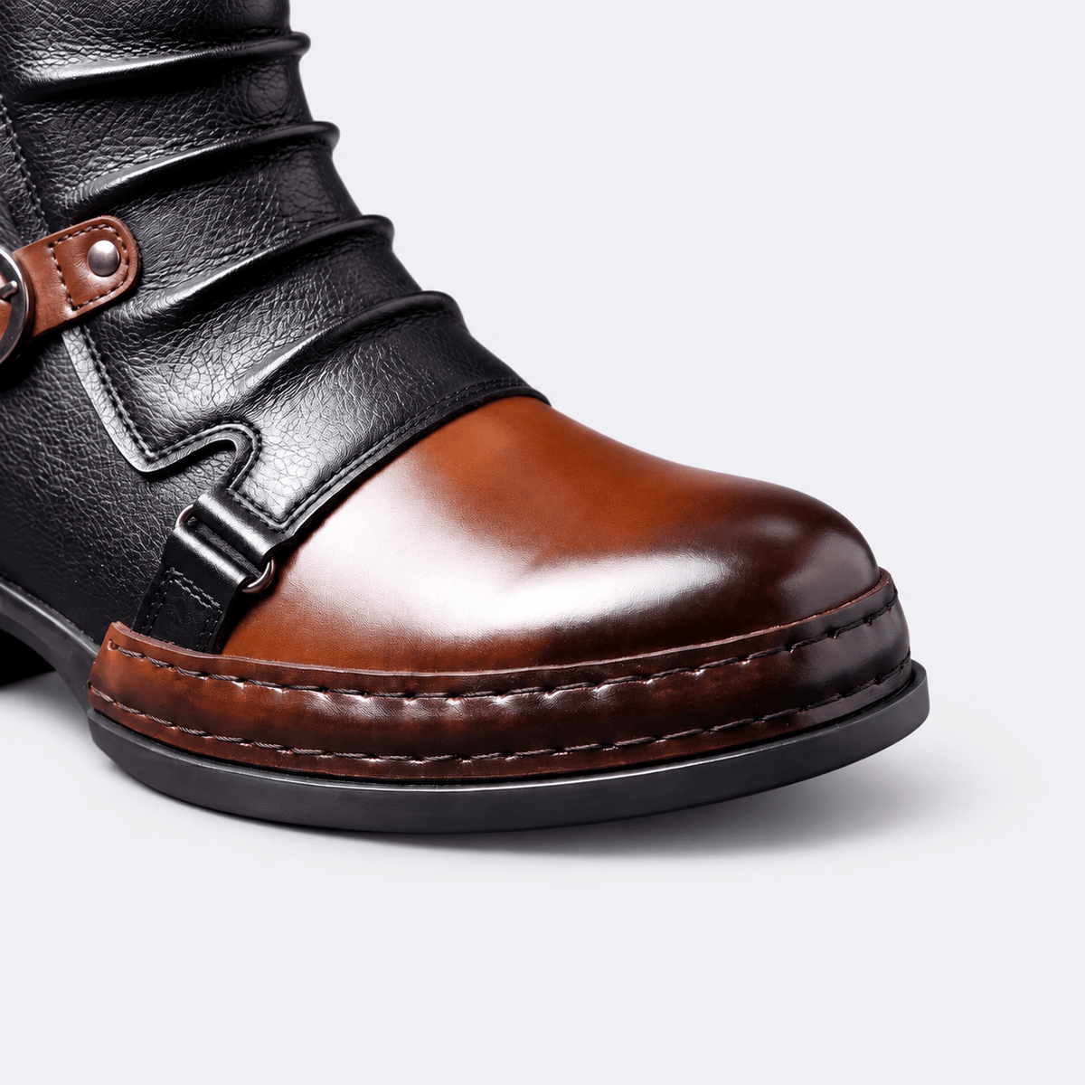 DENVER LEATHER ANKLE BOOTS - ARDEN ROVE