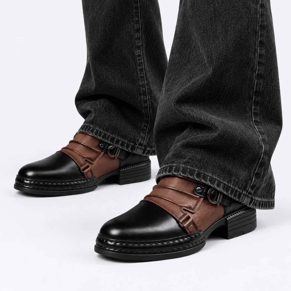 DENVER LEATHER ANKLE BOOTS - ARDEN ROVE