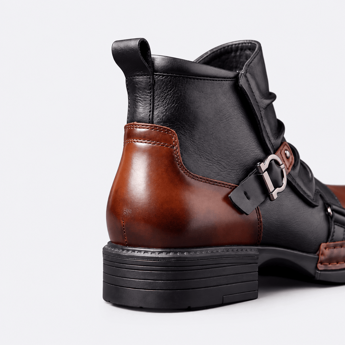 DENVER LEATHER ANKLE BOOTS - ARDEN ROVE