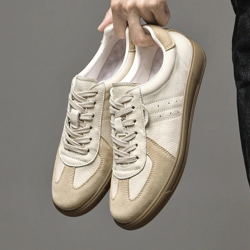 Sneakers in vera pelle