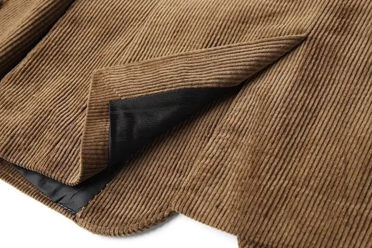 Blazer classico moderno in velluto a coste
