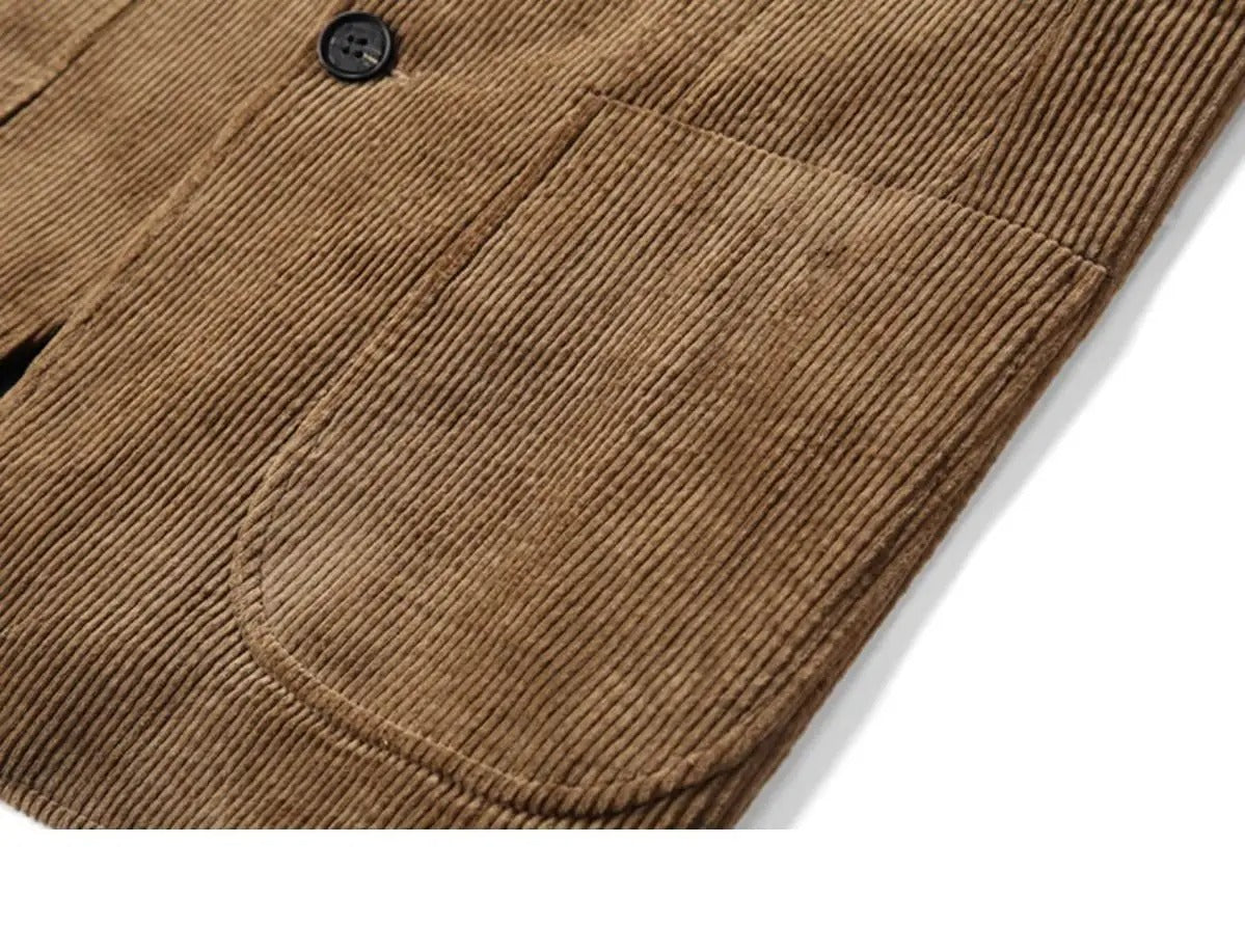 Blazer classico moderno in velluto a coste