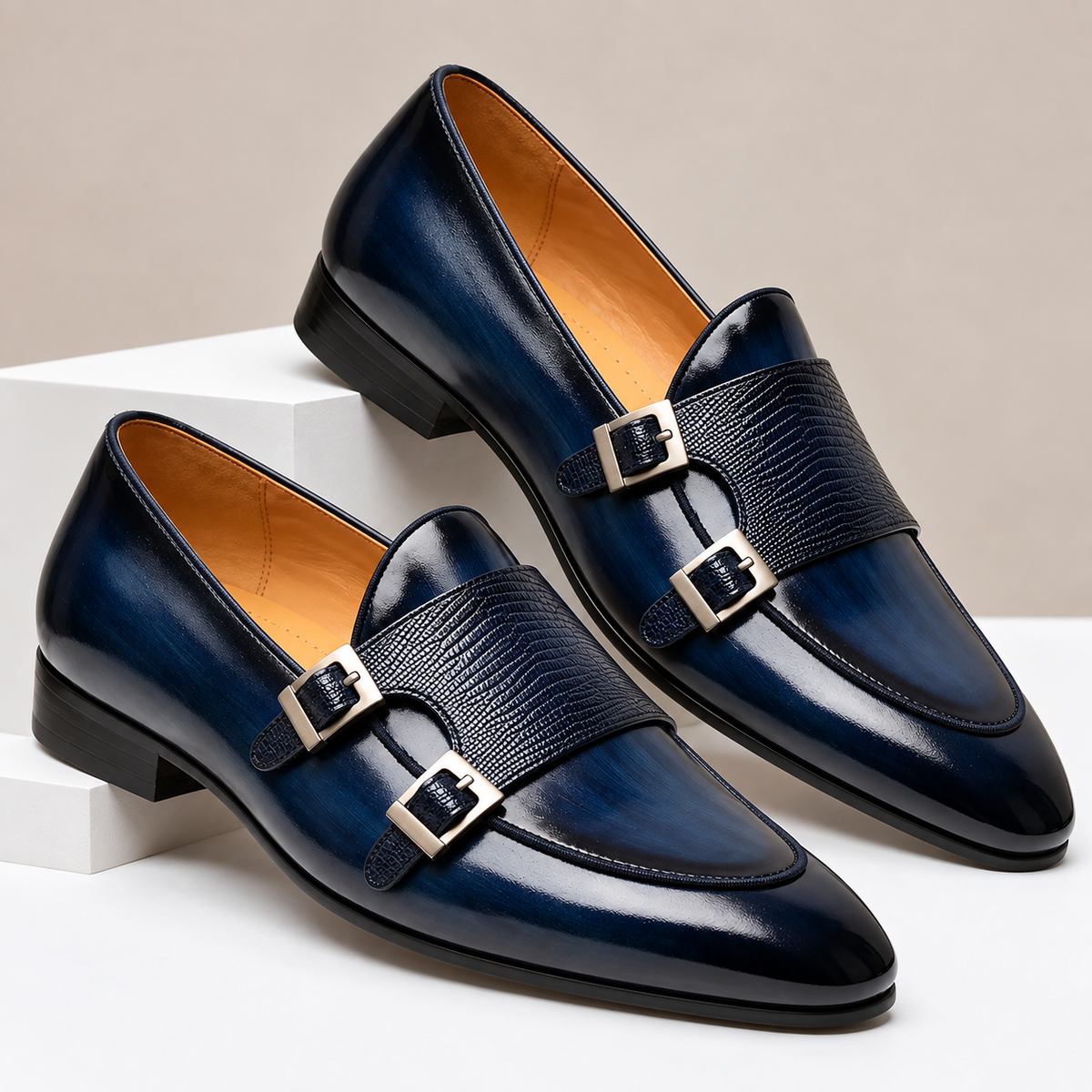 Mocassins Varenna en cuir de vachette