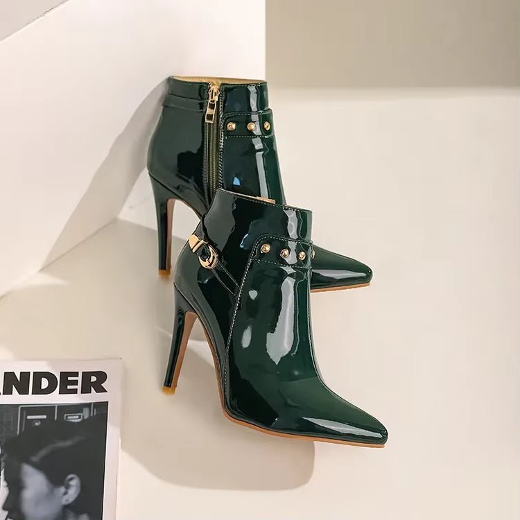 Diva Gloss Stiletto Boot - ARDEN ROVE