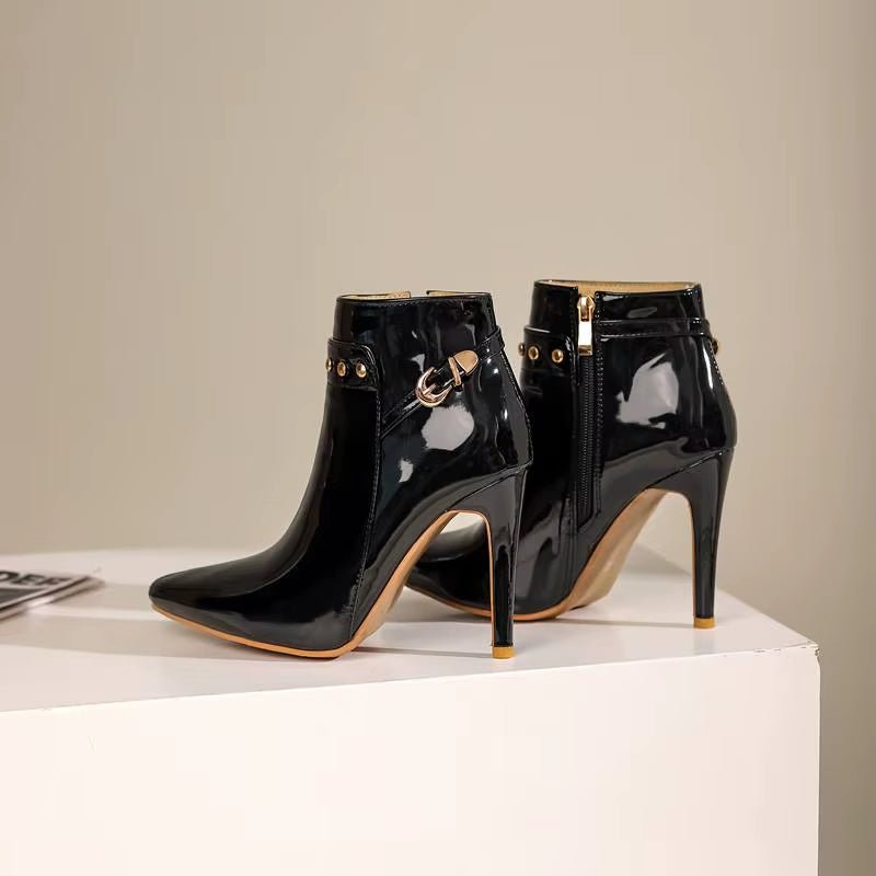 Diva Gloss Stiletto Boot - ARDEN ROVE