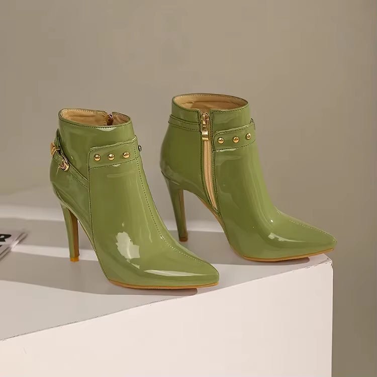 Diva Gloss Stiletto Boot - ARDEN ROVE