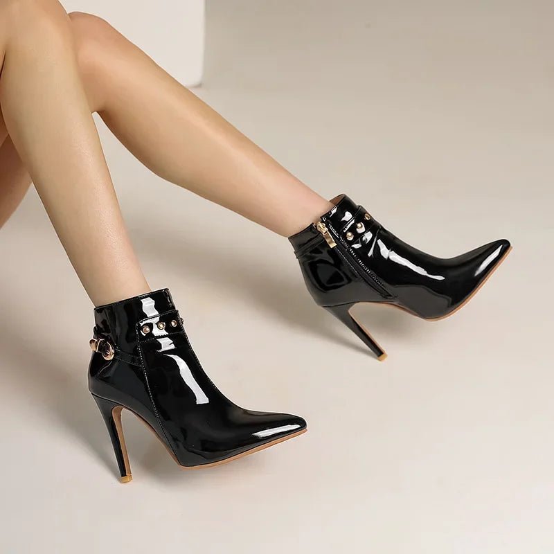 Diva Gloss Stiletto Boot - ARDEN ROVE