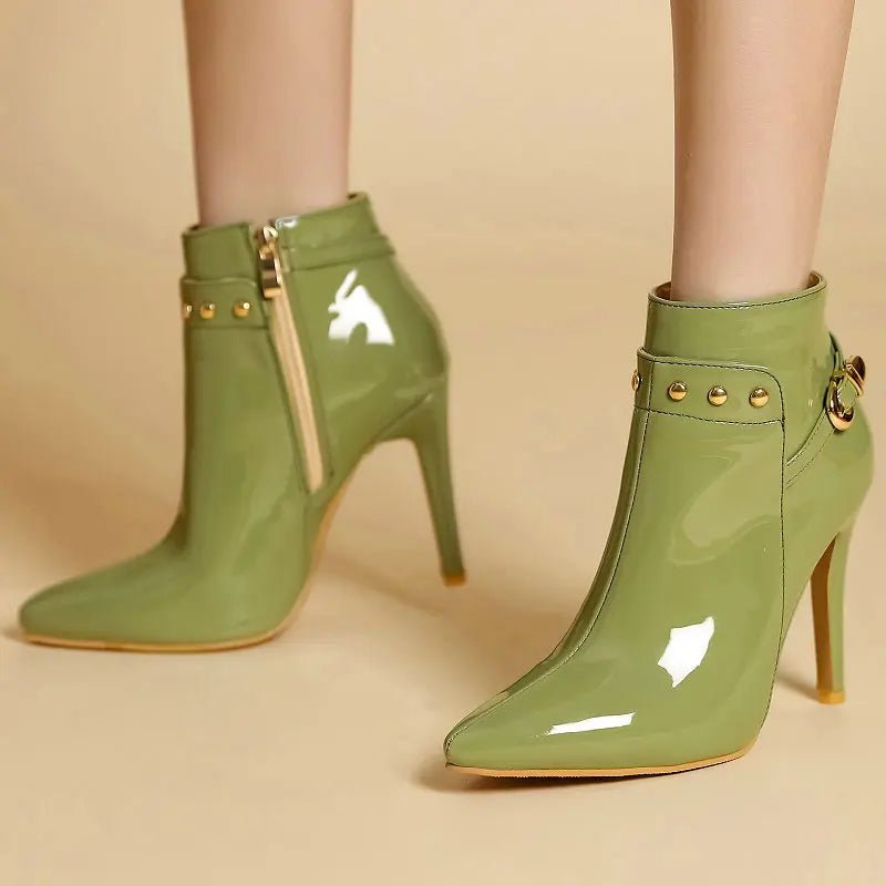 Diva Gloss Stiletto Boot - ARDEN ROVE