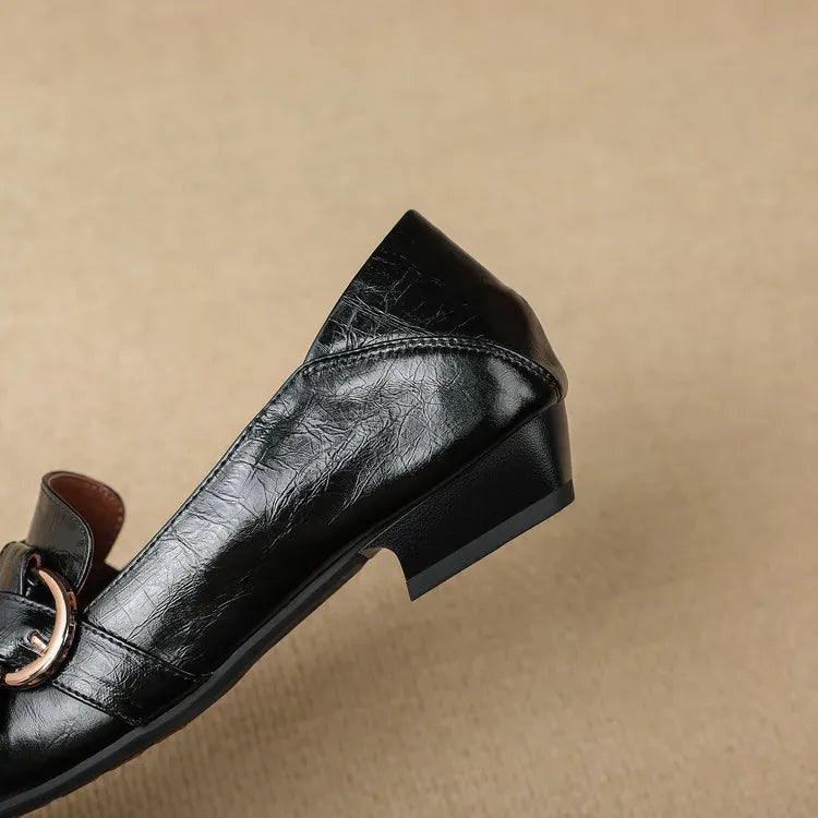 Mocasines Lila de cuero genuino