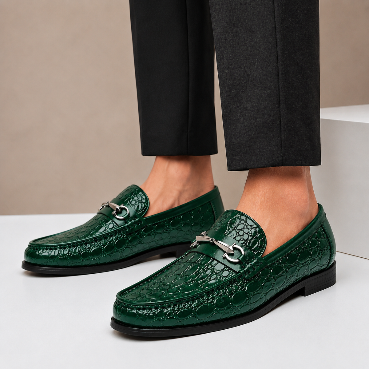 Dorvaro loafers i okselæder