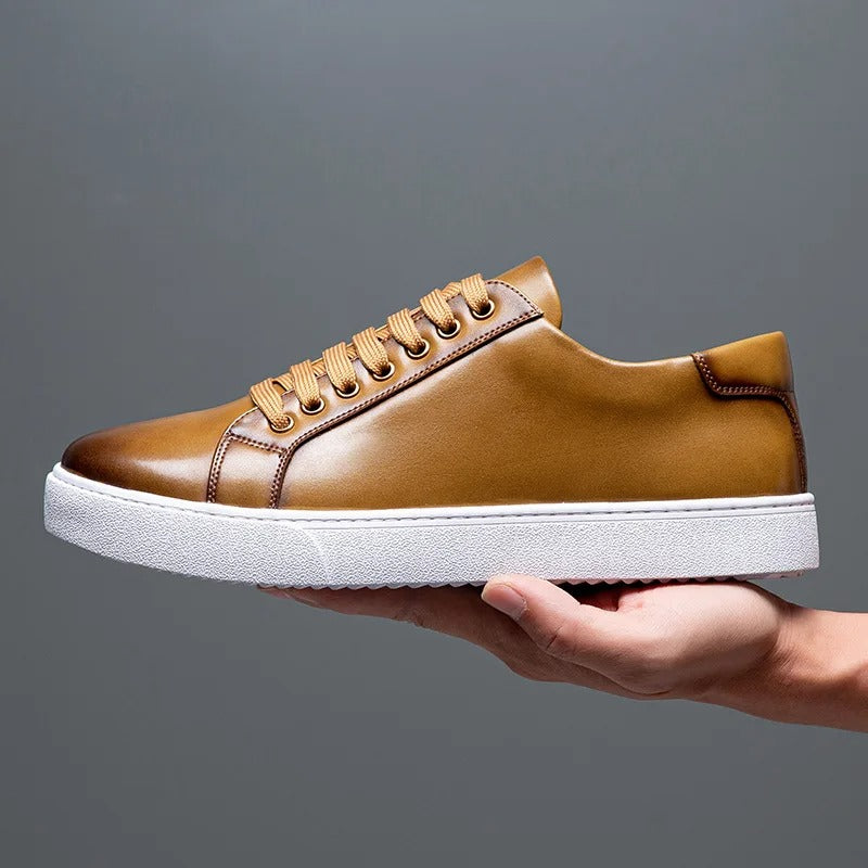 Maver sneakers i ægte læder
