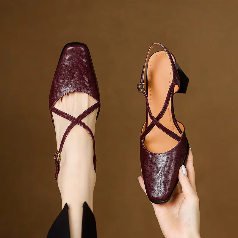 Tacchi Marceline in vera pelle