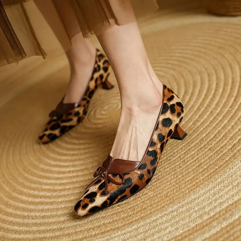 Georgina Genuine Leather Heels