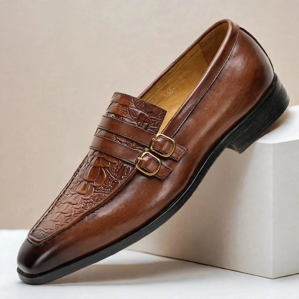 Alaric Cowhide Leather Loafers