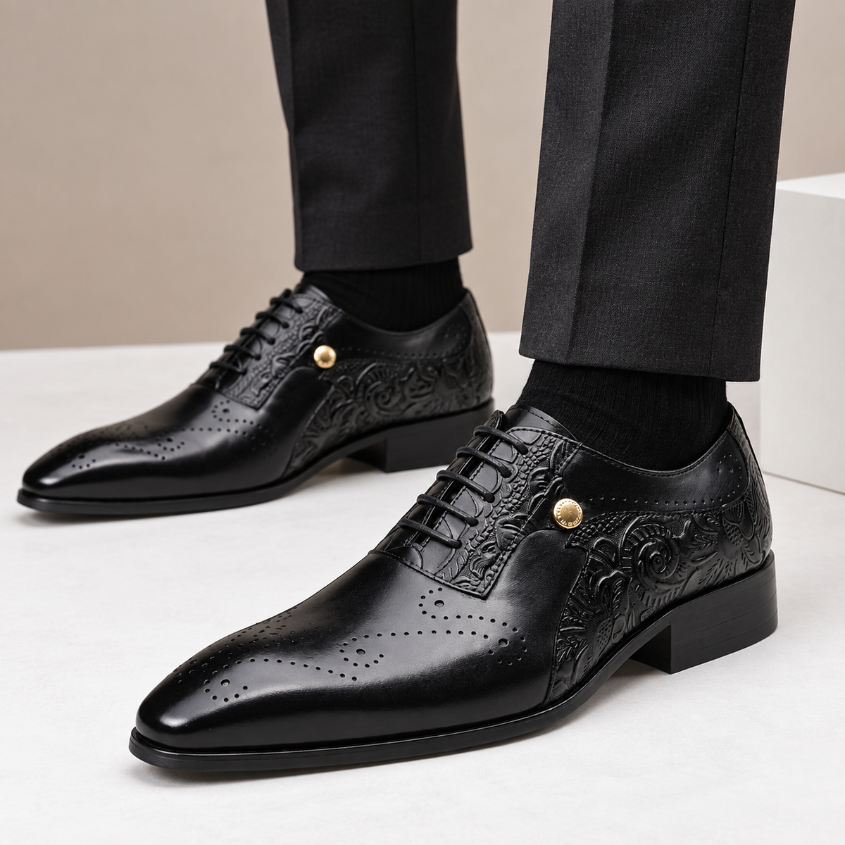 Quentin Cowhide Leather Shoes