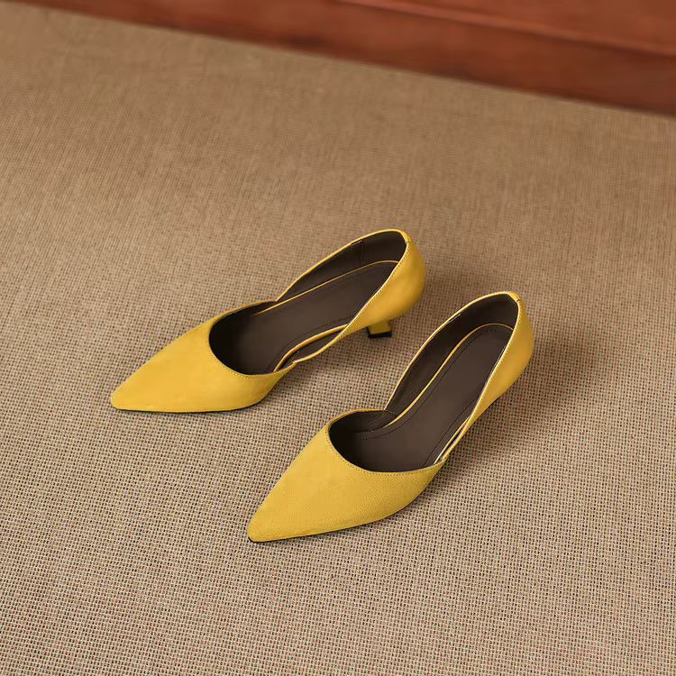 Mae Genuine Suede Heels