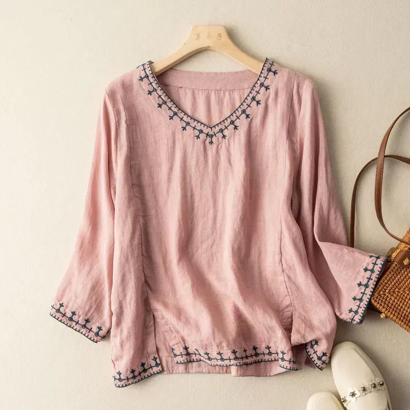 Blusa in lino Clara