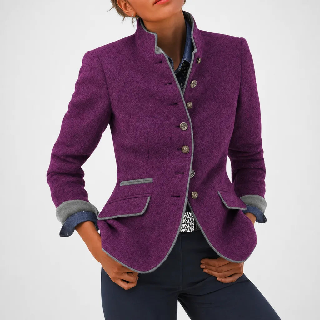 Eisley | Blazer de Lã Elegante para Mulher