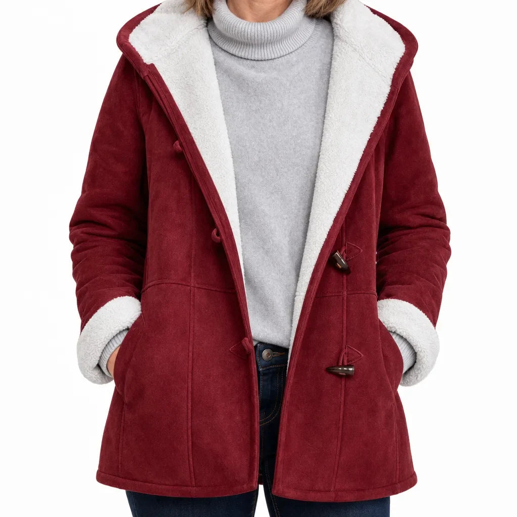 Elissa | Women's Hooded Suede Jacket