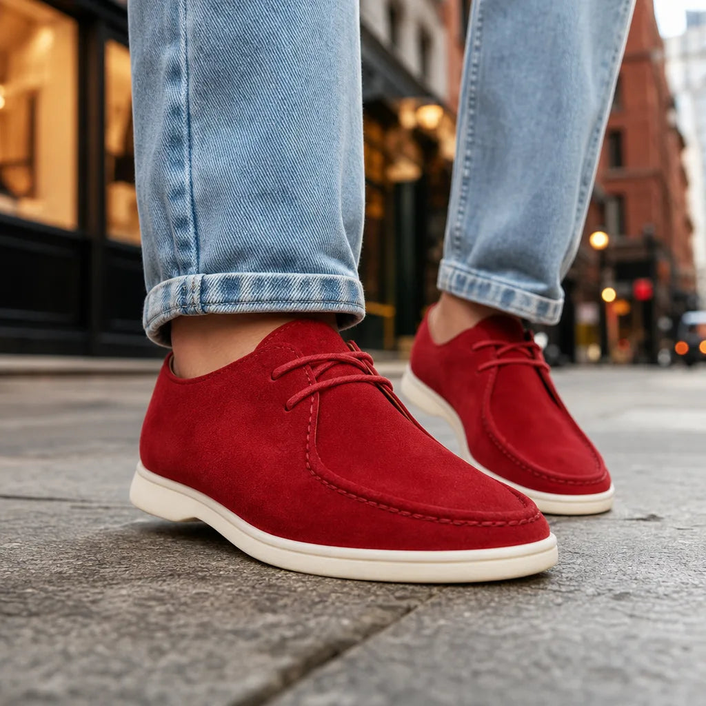 Ellis | Mocassins de Luxo em Camurça para Homem