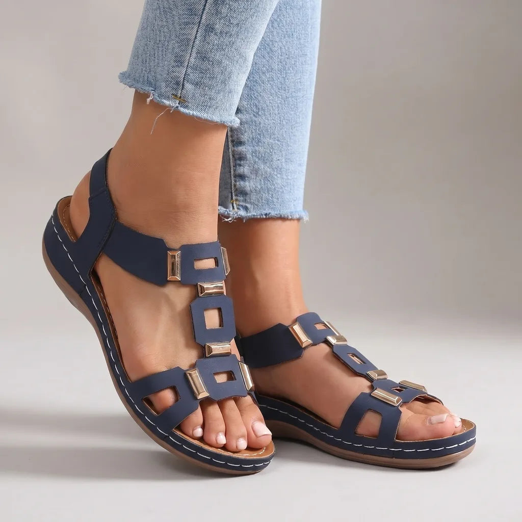 Evelyn | Sandalias ortopédicas con tira en T para mujer