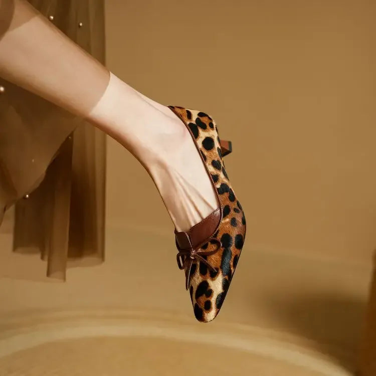 Georgina Genuine Leather Heels