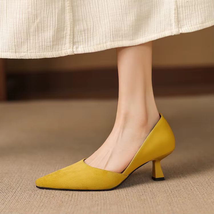 Mae Genuine Suede Heels