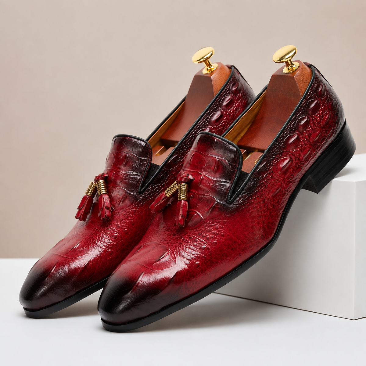 Barello Cowhide Leather Loafers