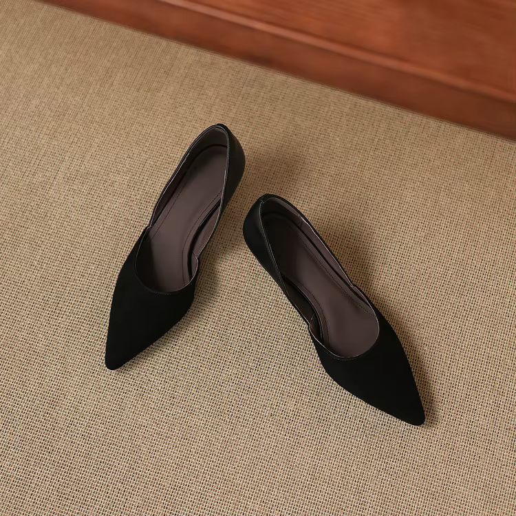 Mae Genuine Suede Heels