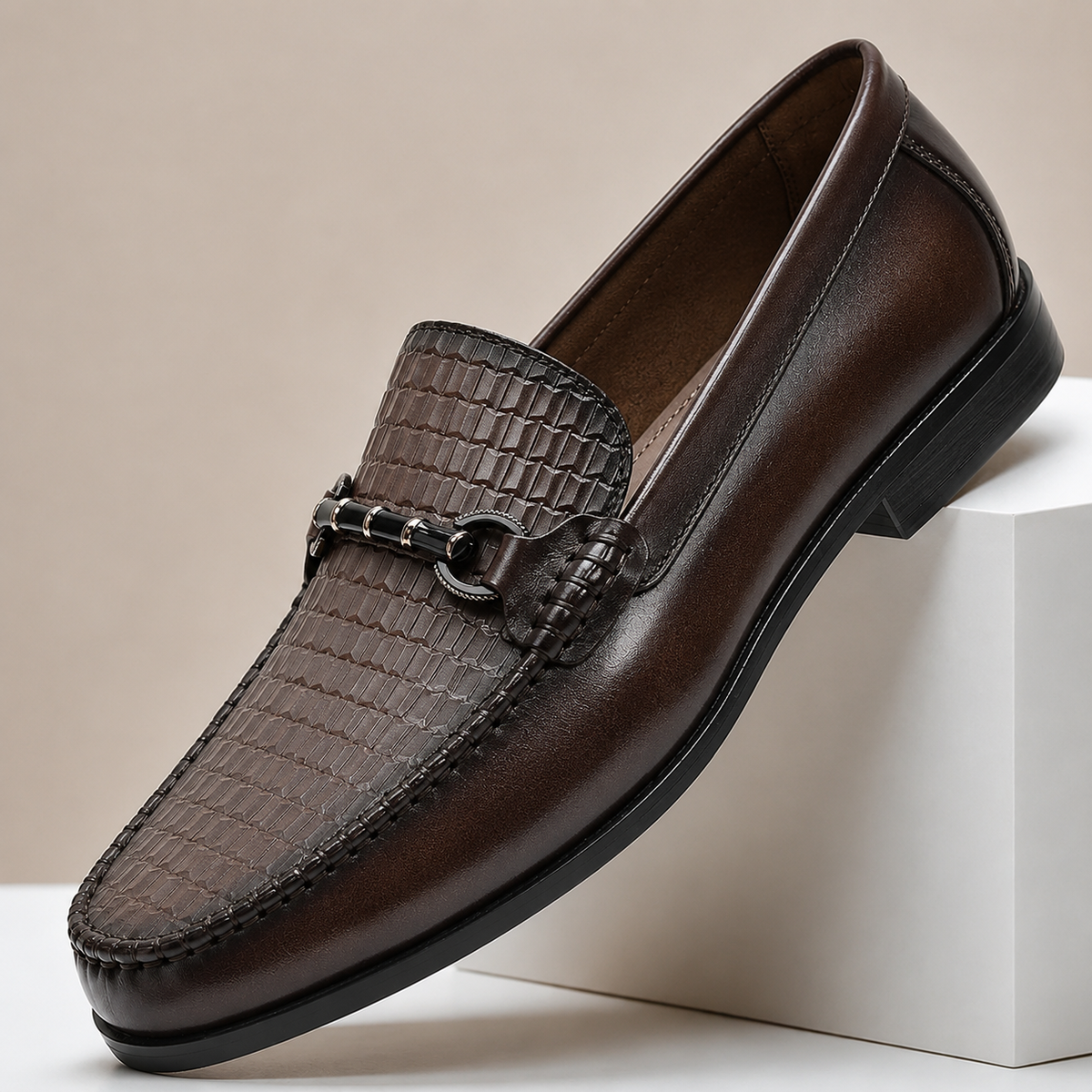 Cedric Cowhide Leather Loafers