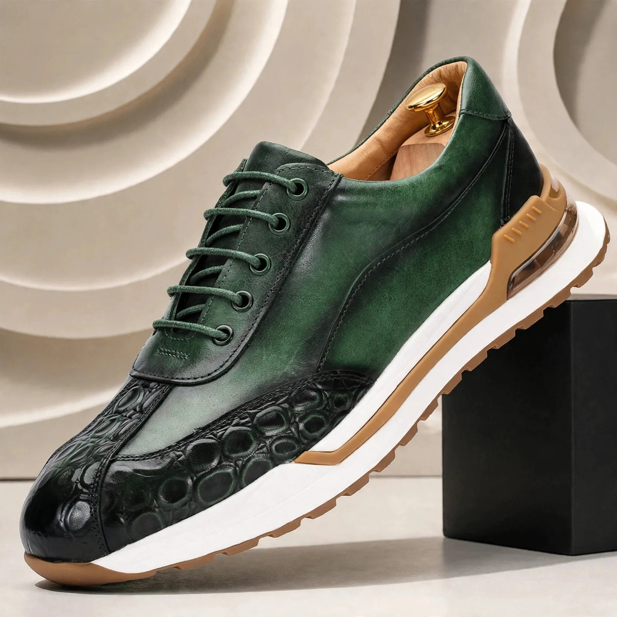 Marcello sneakers i koppeläder