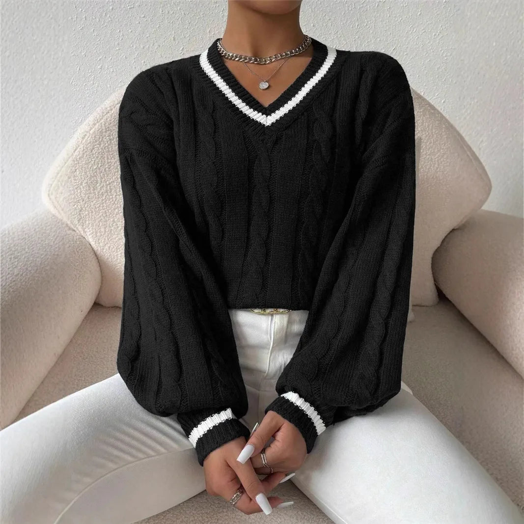 Frances | Damen-Zopfstrickpullover