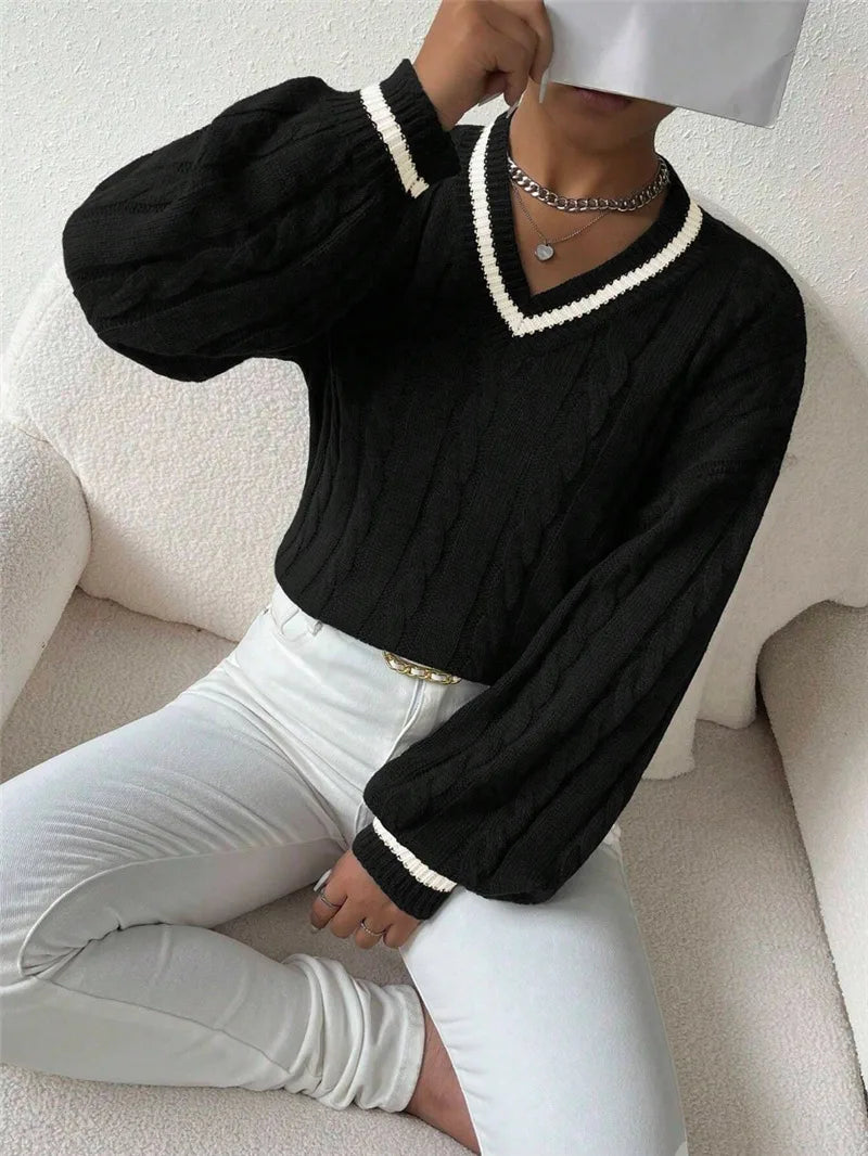 Frances | Damen-Zopfstrickpullover