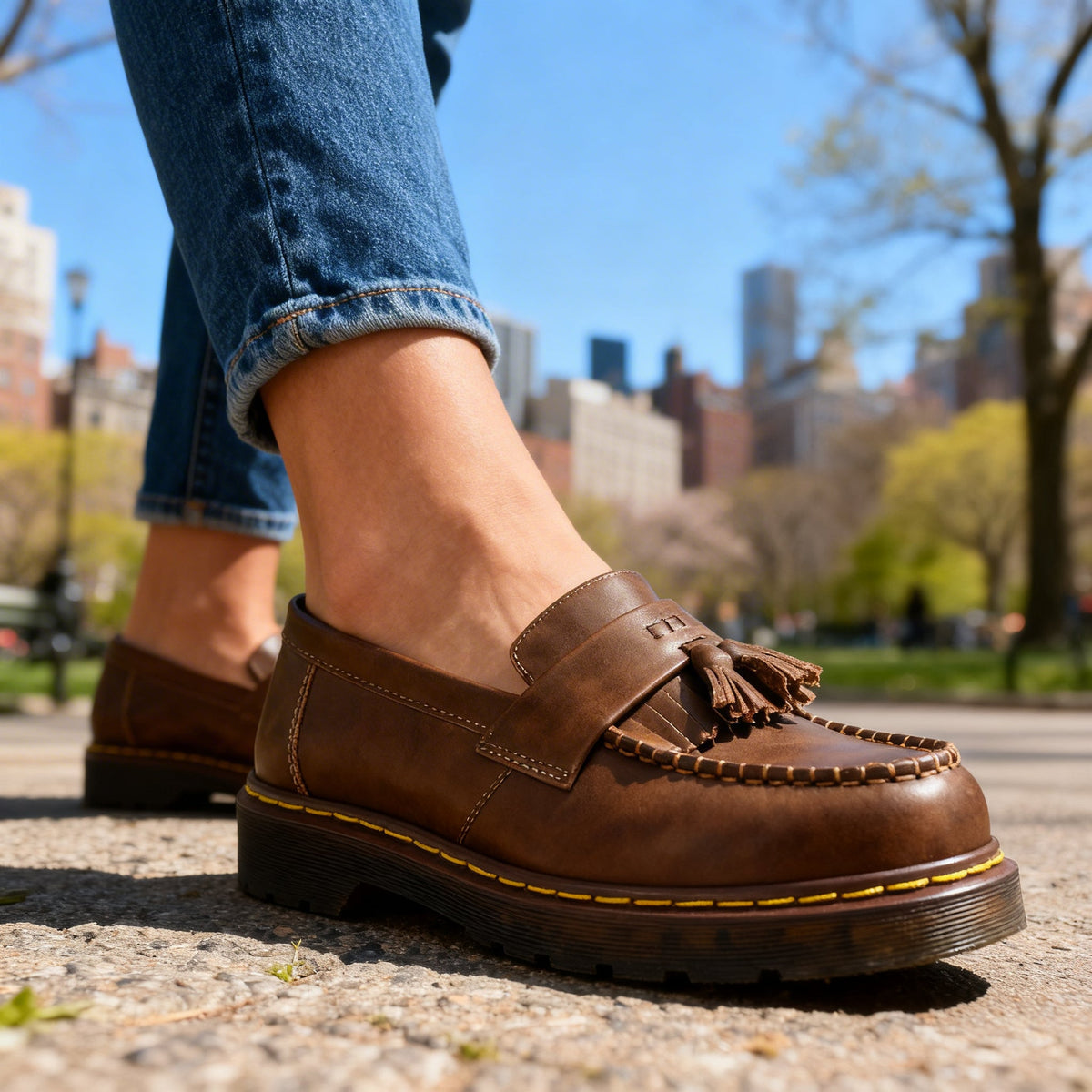 Brandy | Orthopedic Leather Tassel Loafers