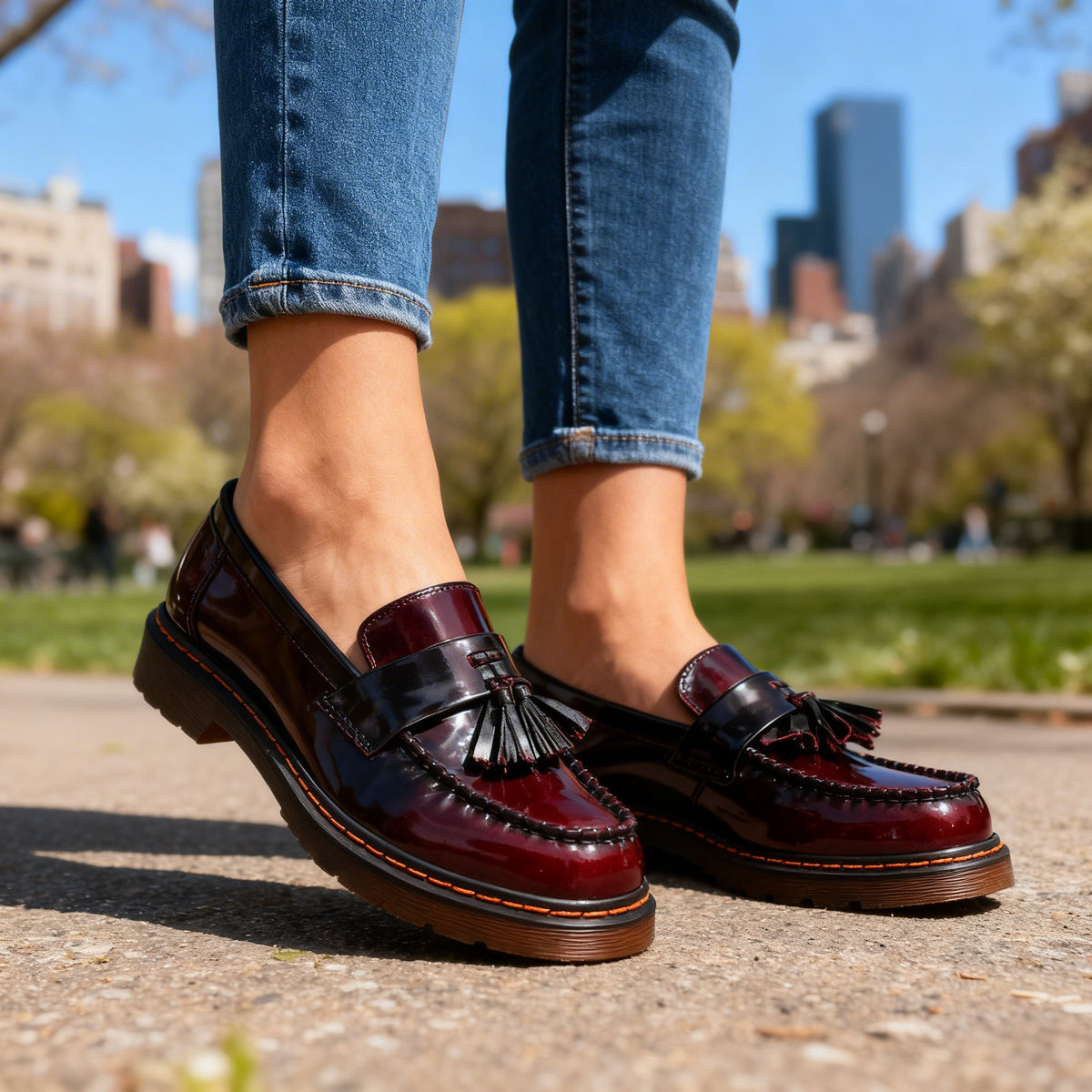Brandy | Orthopedic Leather Tassel Loafers
