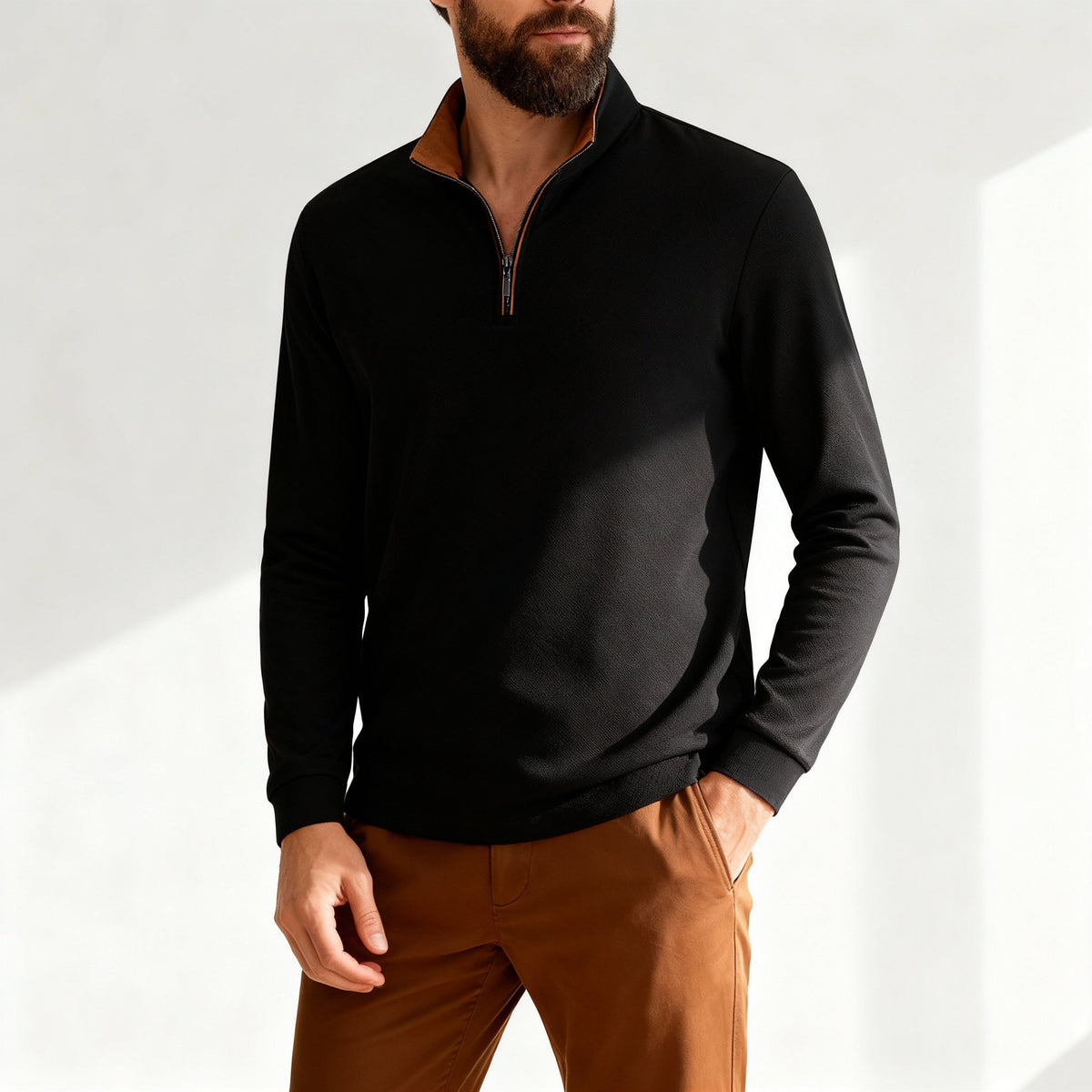 Raymon | Men's Quarter-Zip Sweater