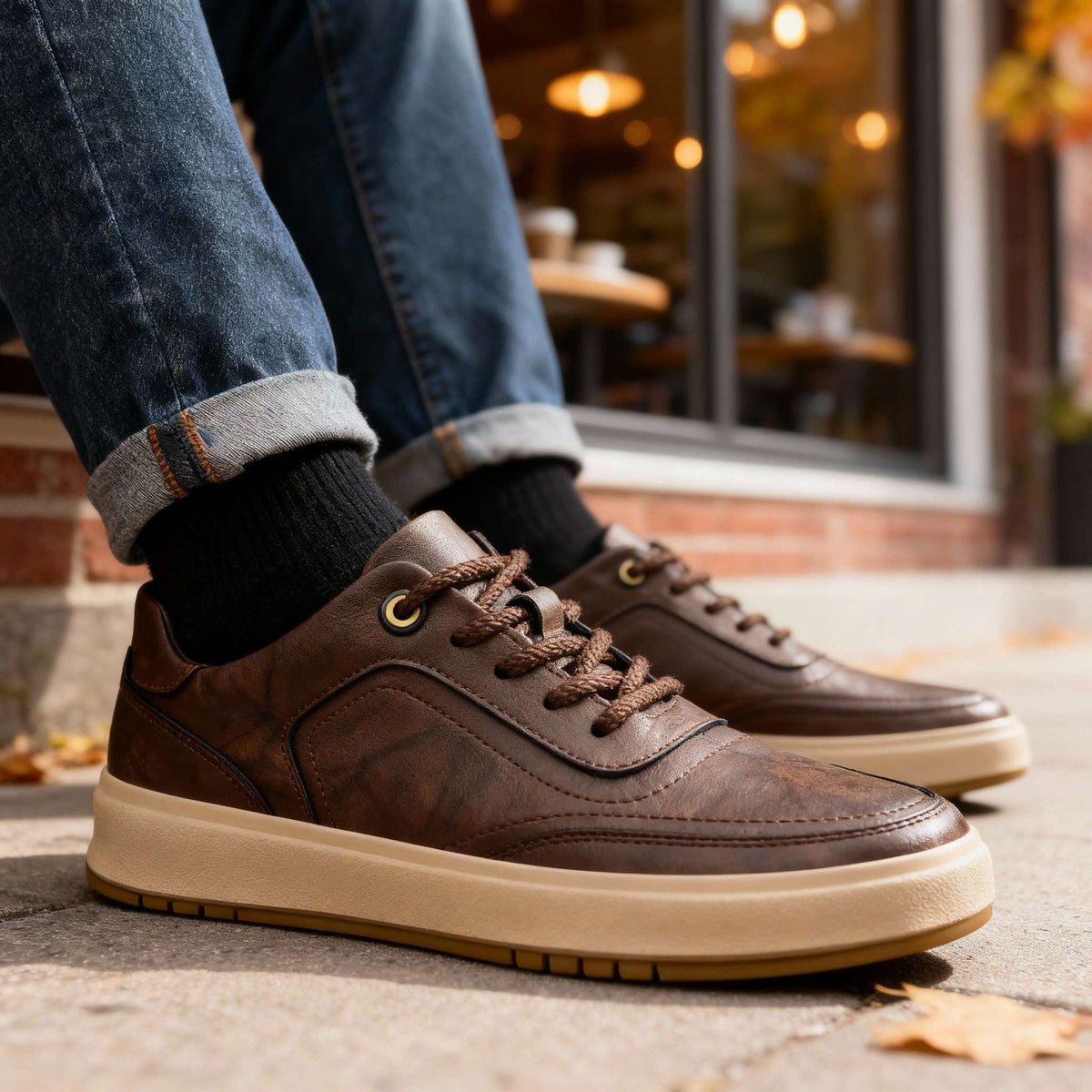 Lucas | herresneakers i læder