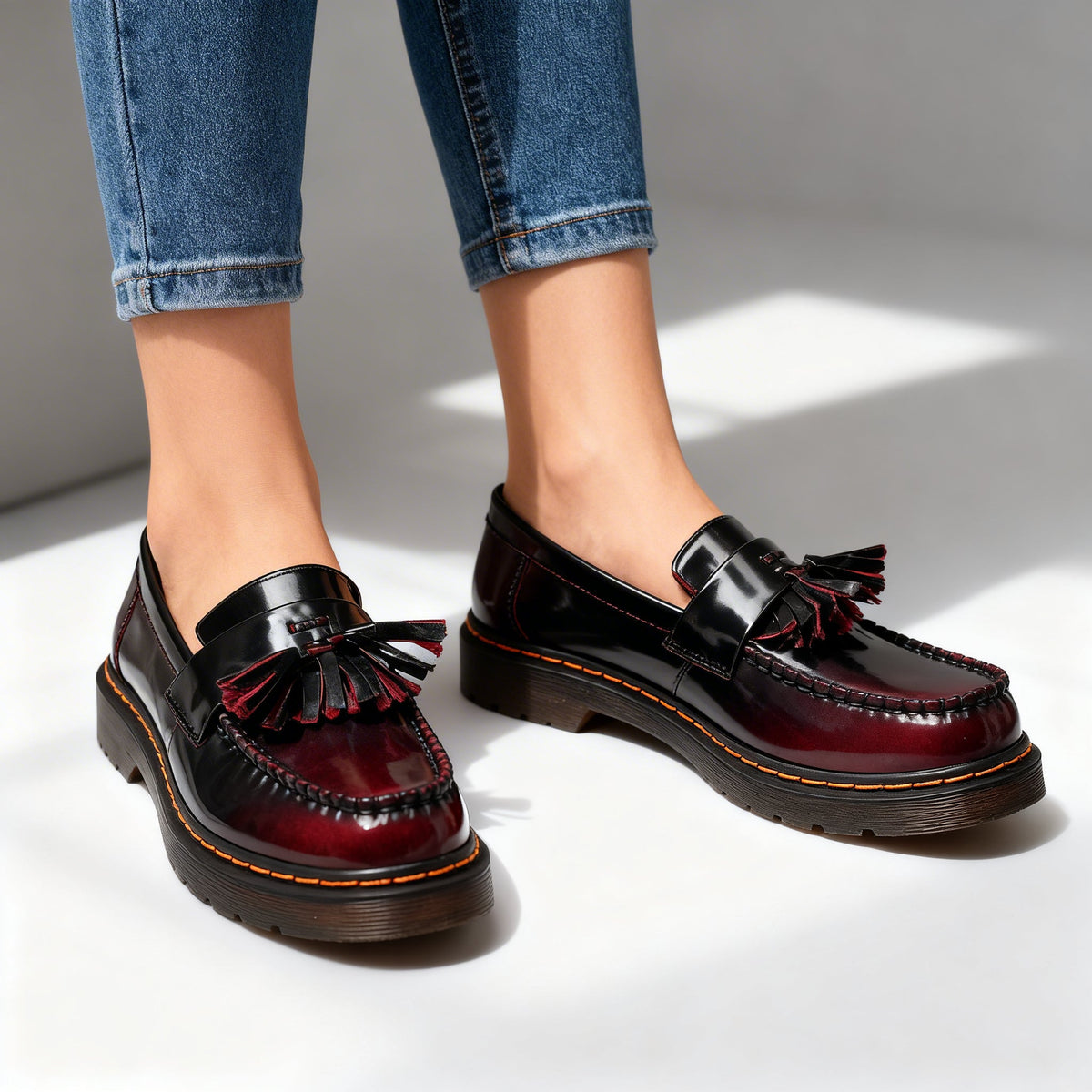 Brandy | Orthopedic Leather Tassel Loafers