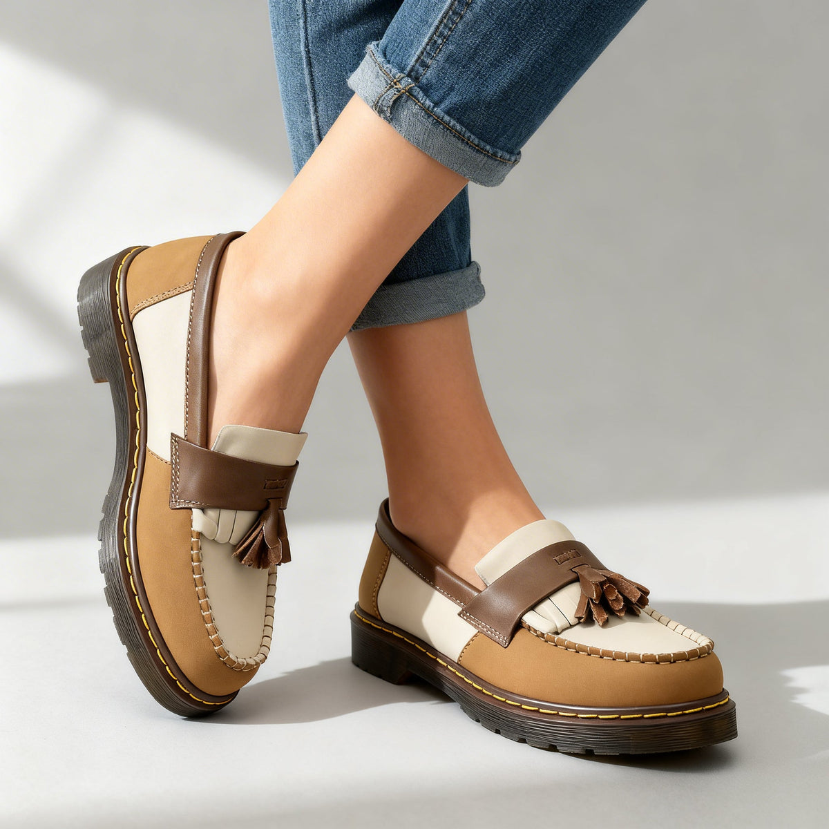 Brandy | Orthopedic Leather Tassel Loafers