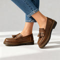Brandy | Orthopedic Leather Tassel Loafers
