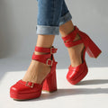 Miranda Buckle Strap Heels